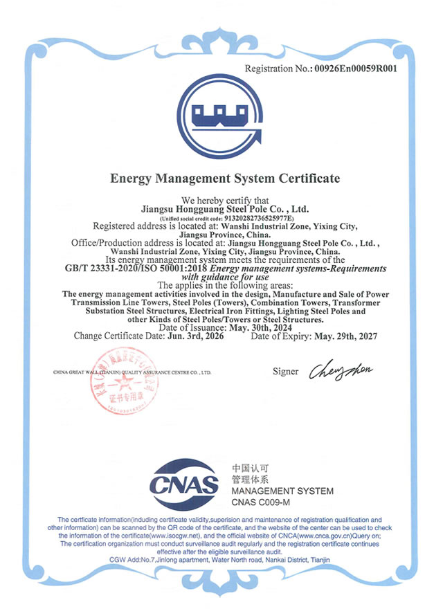 Jiangsu Hongguang Tower Co., Ltd. - ESG (Environmental, Social and Governance) Report