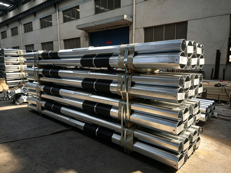 Full-swing Delivery Underway for Malaysia Project: 9m & 11m Steel Poles and 10m Street Light Poles