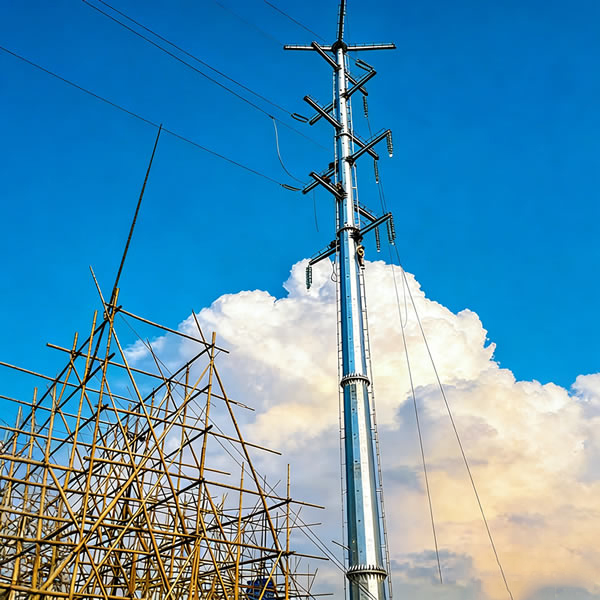 Steel tubular pole